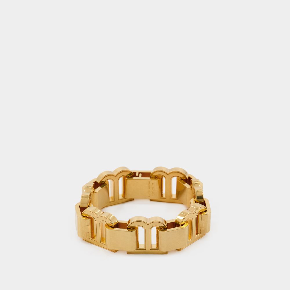Shop Balenciaga Hourglass Bracelet -  - Gold