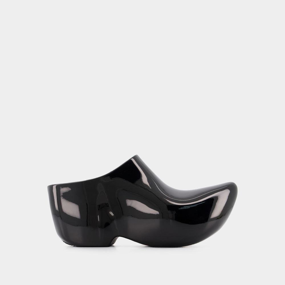 BALENCIAGA MULES - TECHNO CLOG -  BLACK