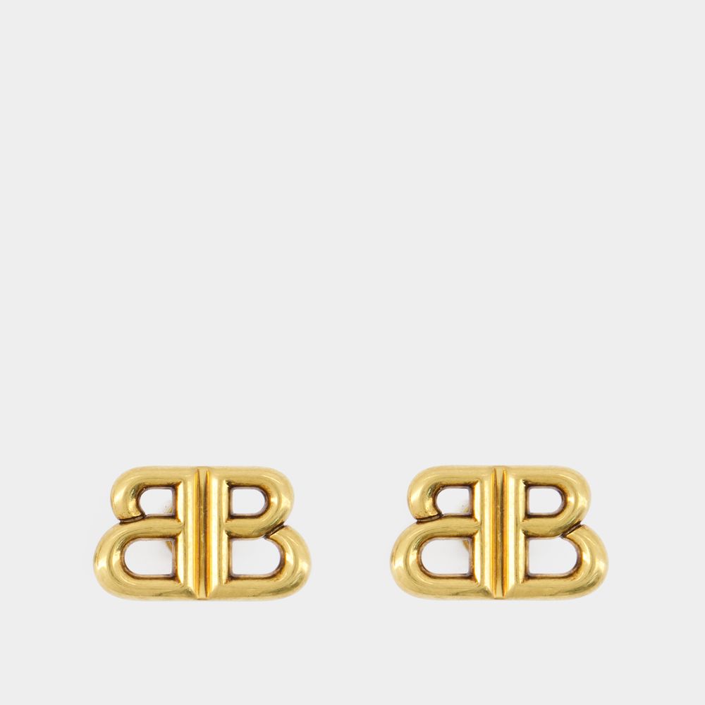 Shop Balenciaga Monaco Stud Xs Earrings -  - Synthetic - Gold