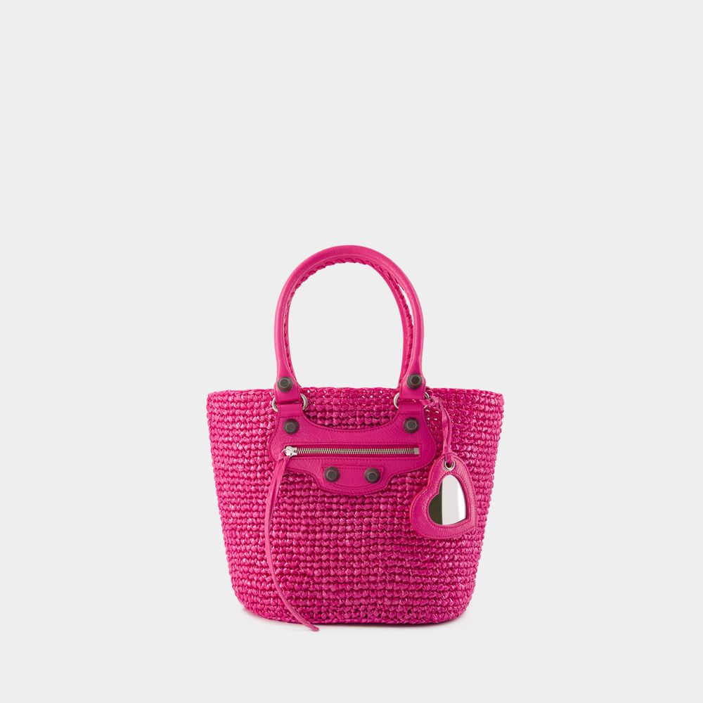 Balenciaga Le Cagole Panier M Shoulder Bag -  - Nylon - Pink