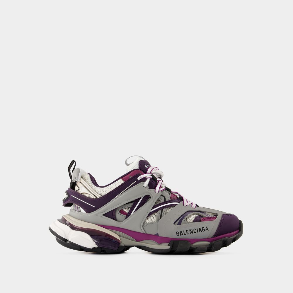 Shop Balenciaga Sneakers Track -  - Synthétique - Gris/violet In Grey