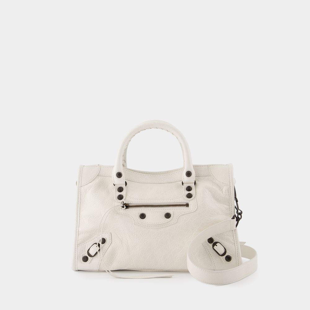 Shop Balenciaga Le City Small Purse -  - Leather - White