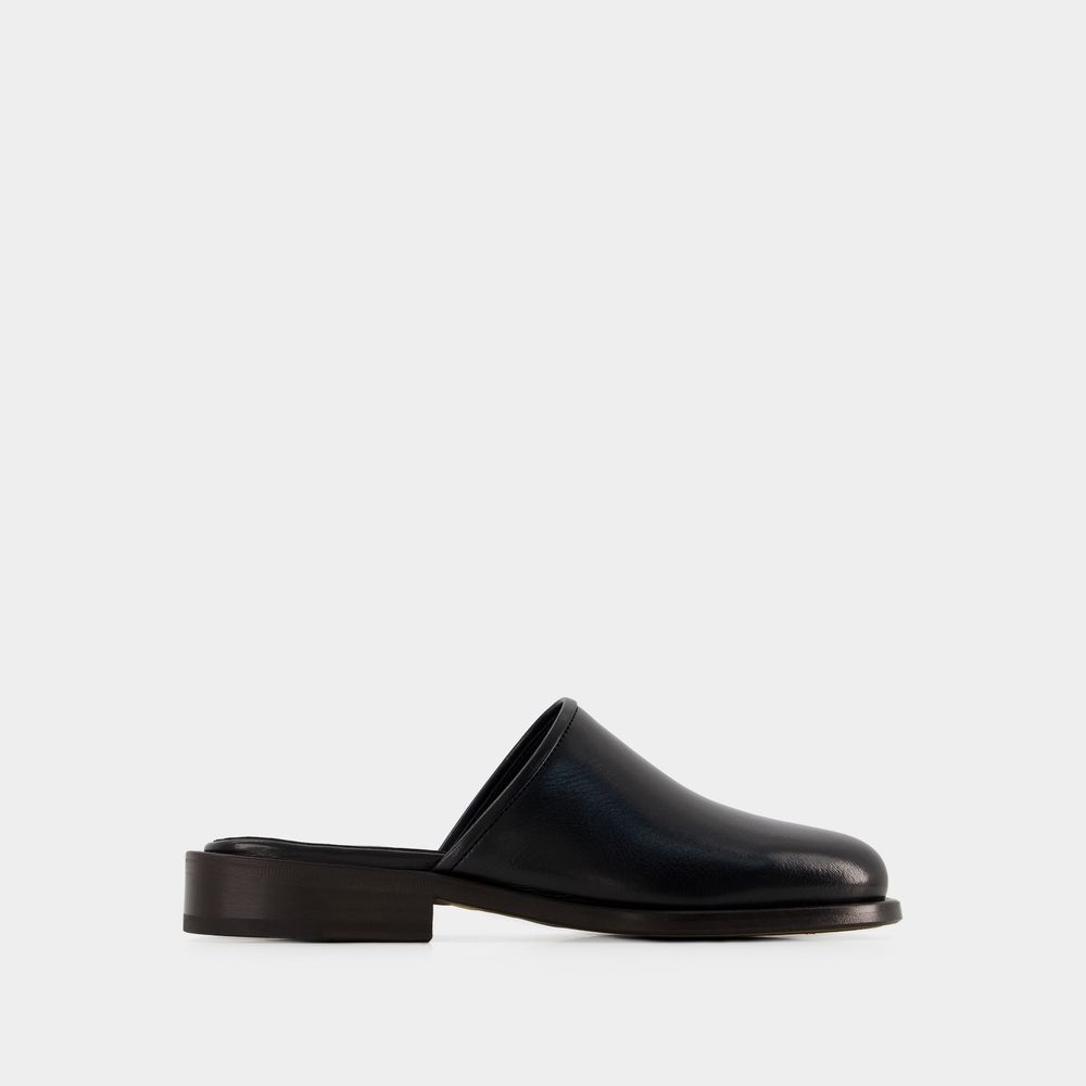 LEMAIRE SQUARE MULES - LEMAIRE - LEATHER - BLACK