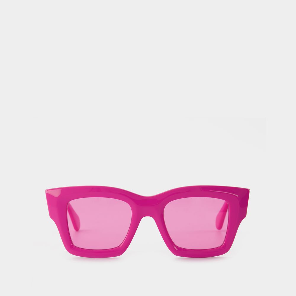 Shop Jacquemus Baci Sonnenbrille Aus Acetat Pink