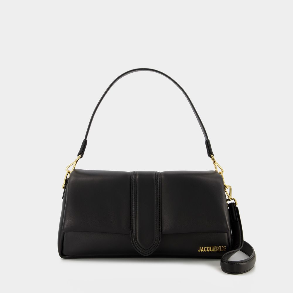 Shop Jacquemus Le Bambimou Bag - - Black - Leather