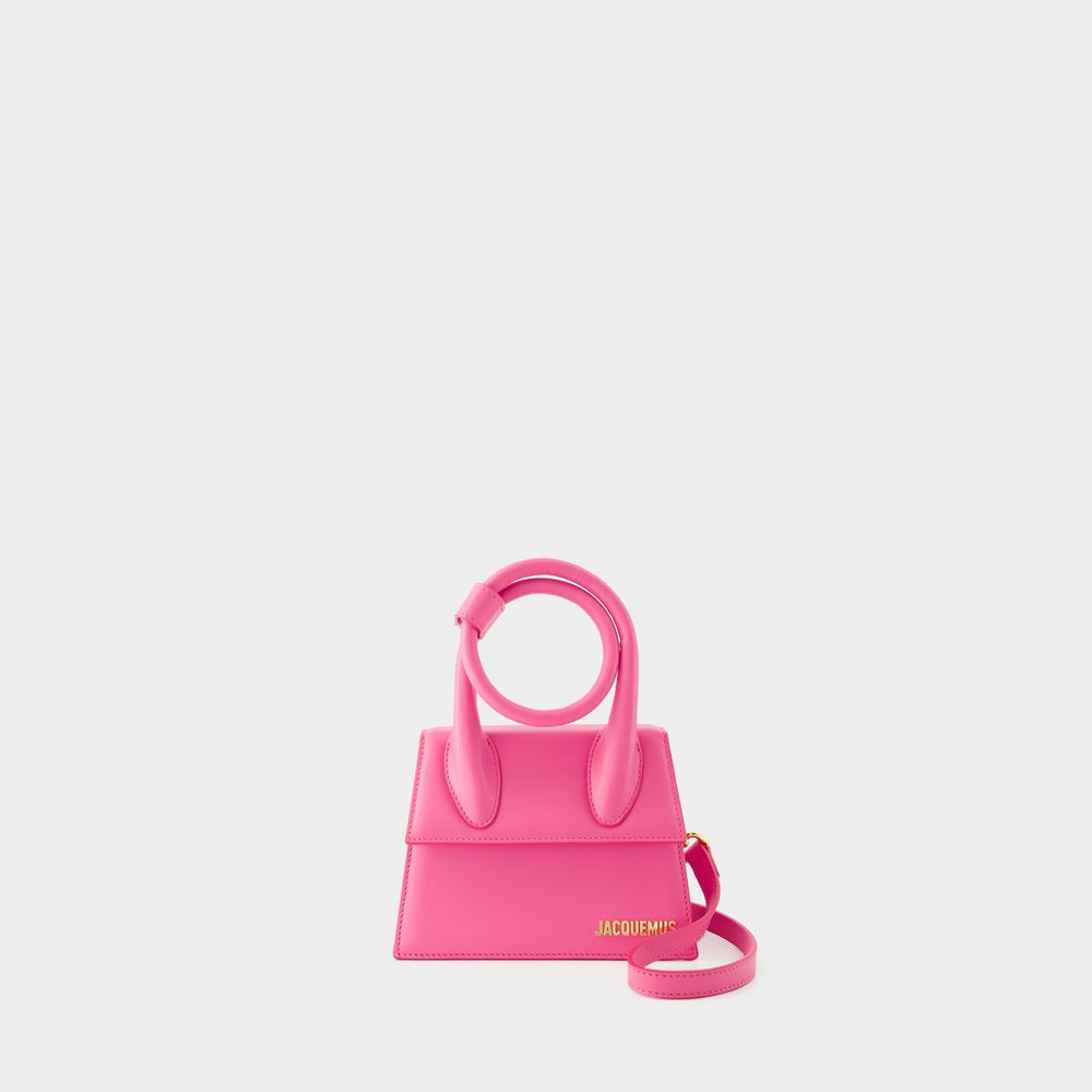 Jacquemus Le Chiquito Noeud Bag -  - Leather - Neon Pink