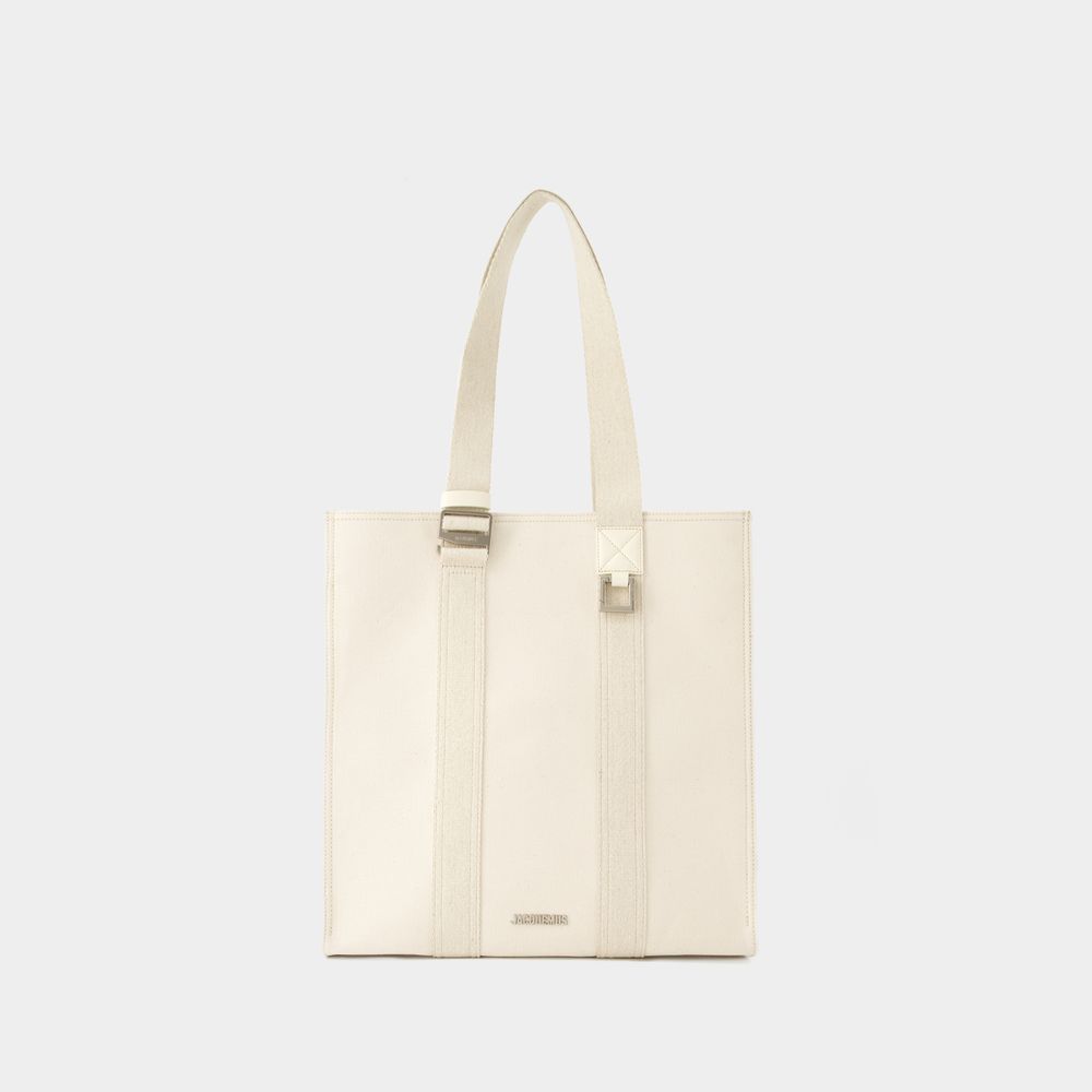 Jacquemus Cuerda Shopper Bag -  - Cotton - Off White In Neutral