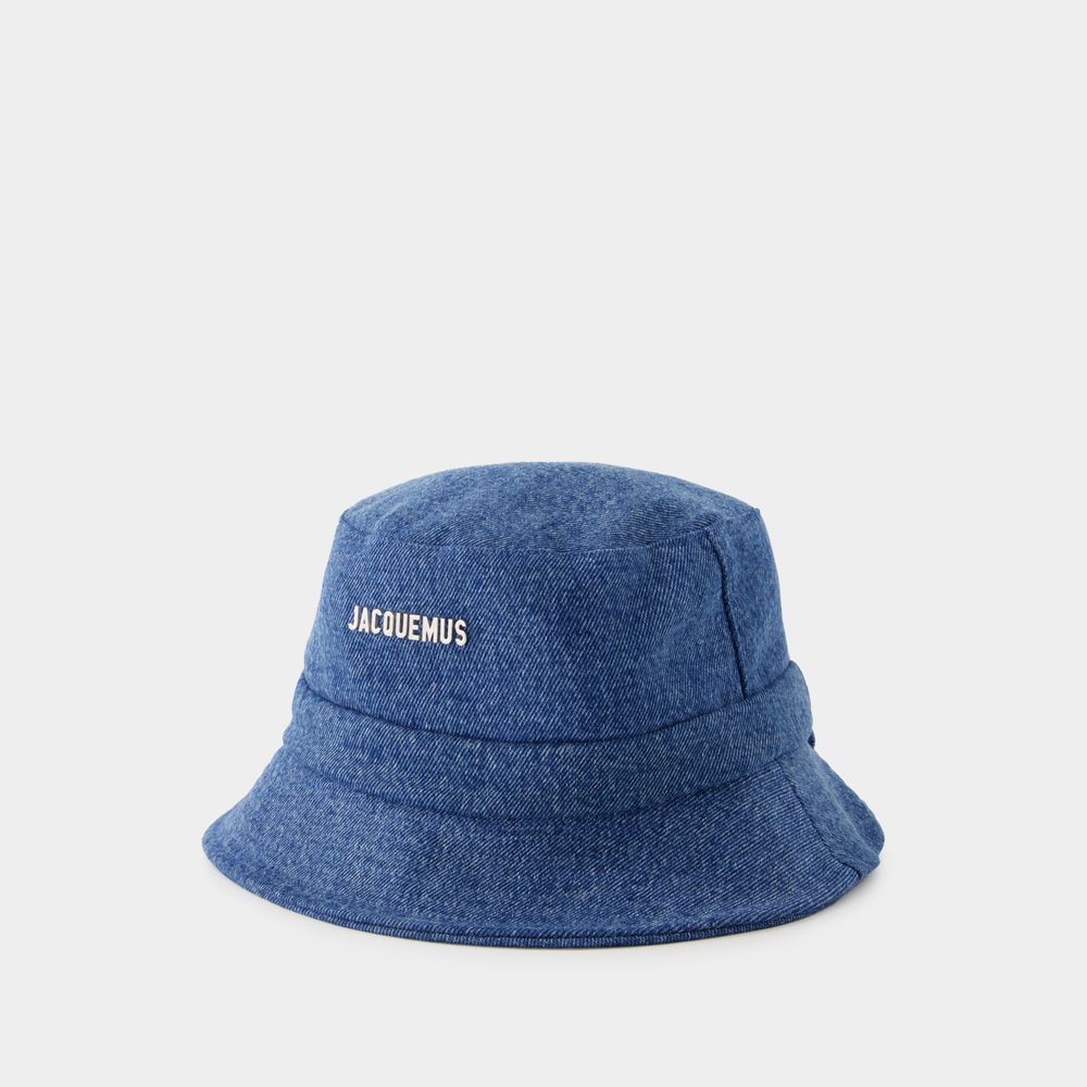 Jacquemus Le Bob Gadjo Bucket Hat -  - Cotton - Blue
