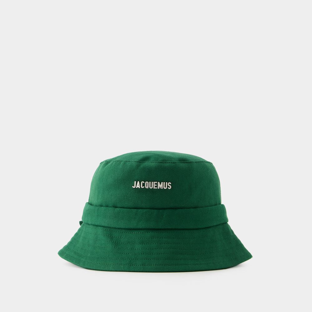 Jacquemus Le Bob Gadjo Bucket Hat -  - Cotton - Green