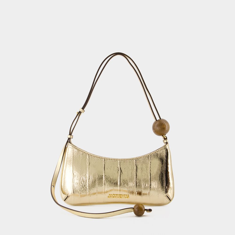 Jacquemus Sac À Main Le Bisou Perle - - Cuir - Doré In Gold