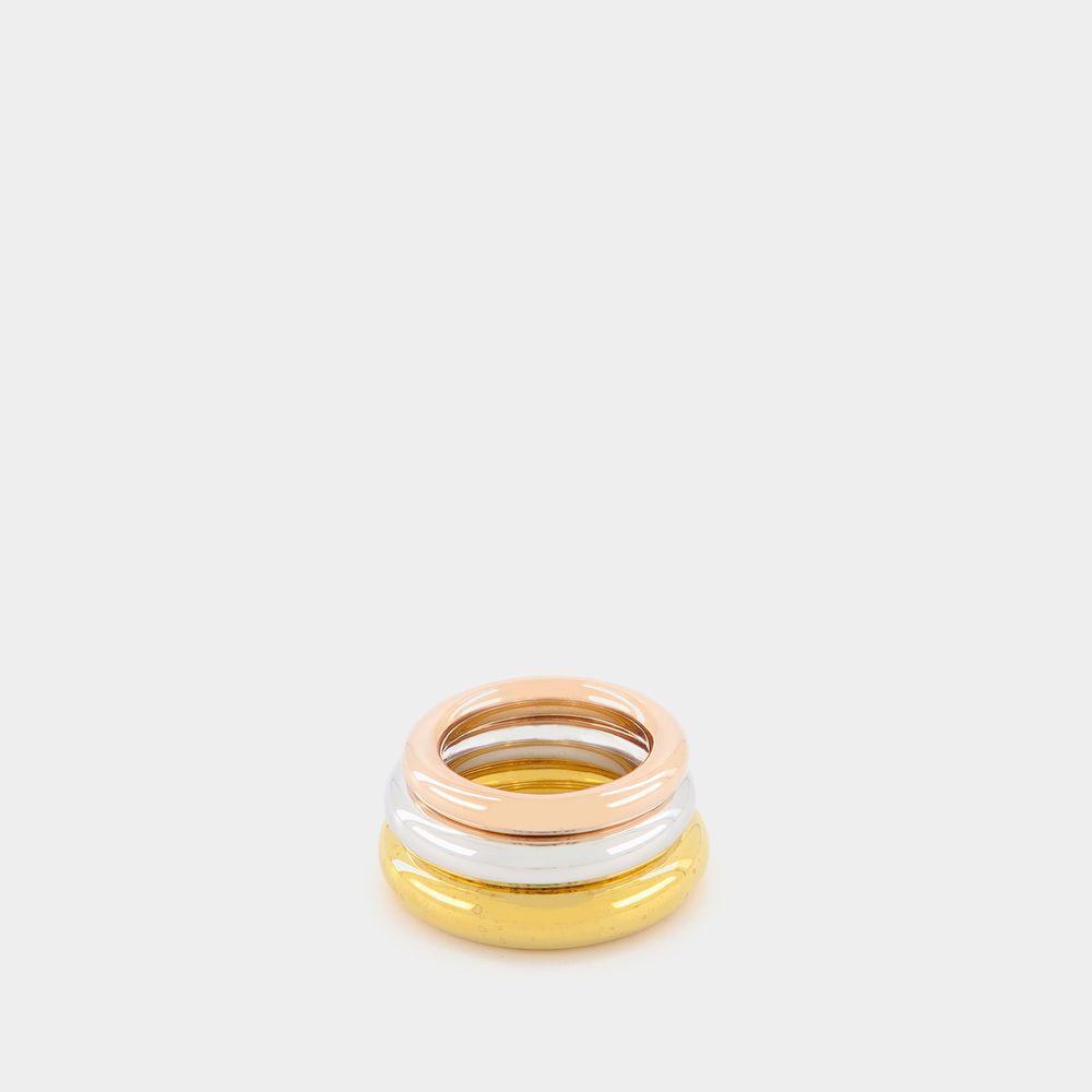 Shop Charlotte Chesnais Brahma Ringe Aus Silber, Gold, Roségold Vermeil In Multicolor