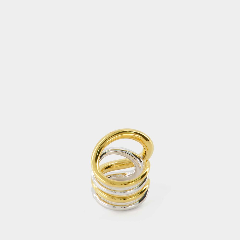 Shop Charlotte Chesnais Daisy Ring -  - Silver/18k Gold Plated