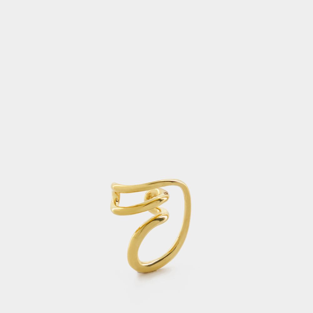 Shop Charlotte Chesnais Cuff Round Trip Earring -  - Vermeil - 18k In Gold