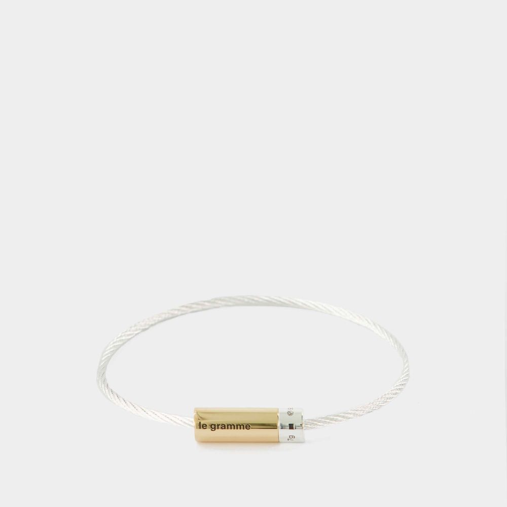 Le Gramme Le 7g Cable Bracelet In Silver