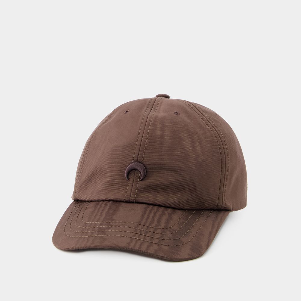 chapeau regenerated moire baseball cap - marine serre - nylon - marron