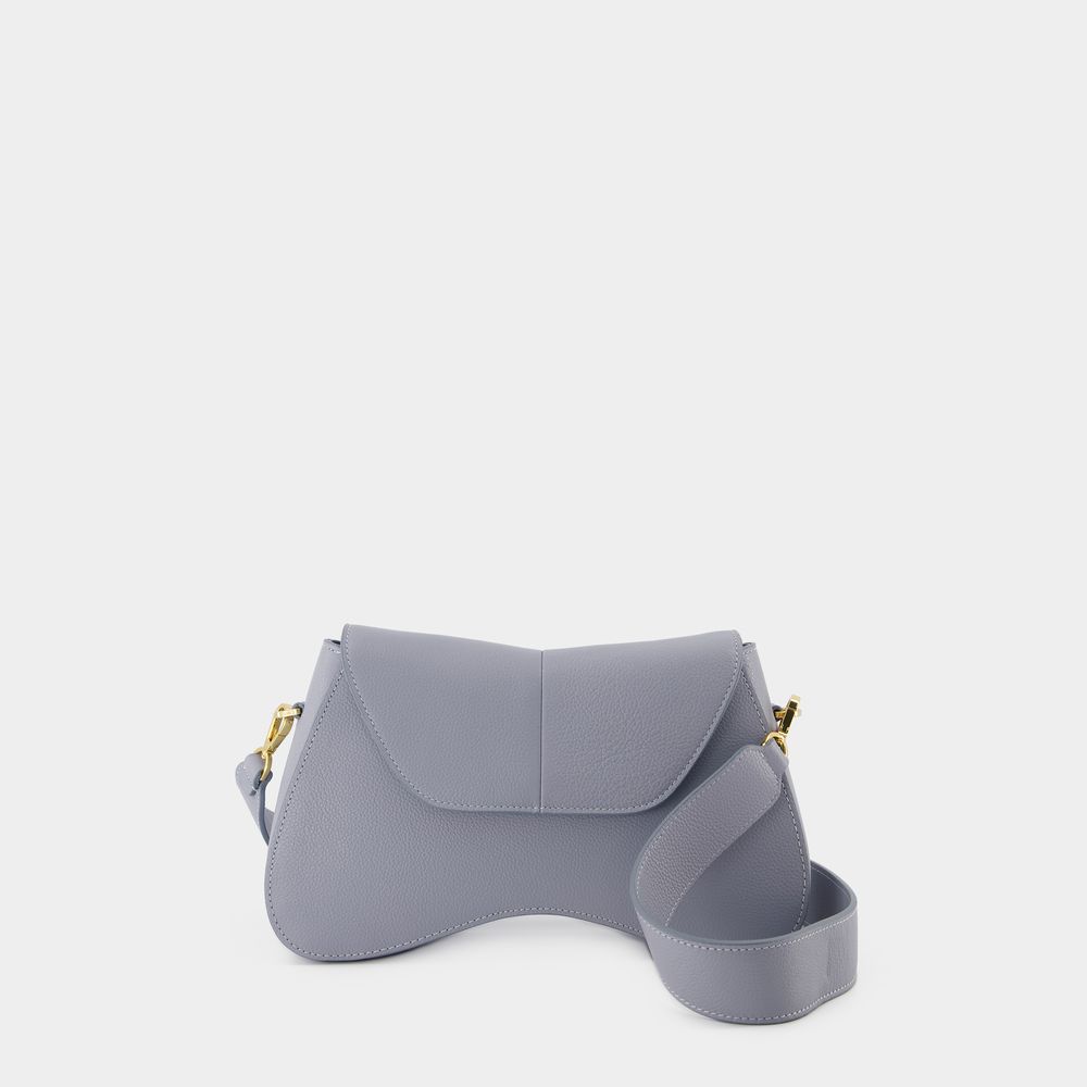 Shop Elleme Space Hobo Bag -  - Grey/blue - Leather