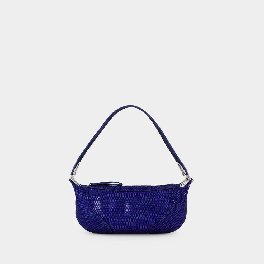 By Far Mini Amira Hobo Bag -  - Blue - Leather