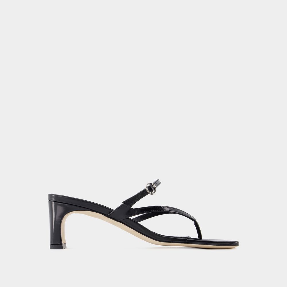 Shop Aeyde Giselle Sandals -  - Leather - Black