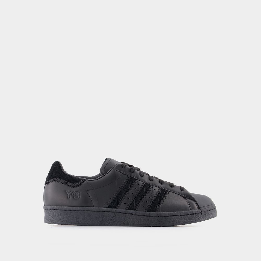 Shop Y-3 Superstar Sneakers -  - Leather - Noir In Black