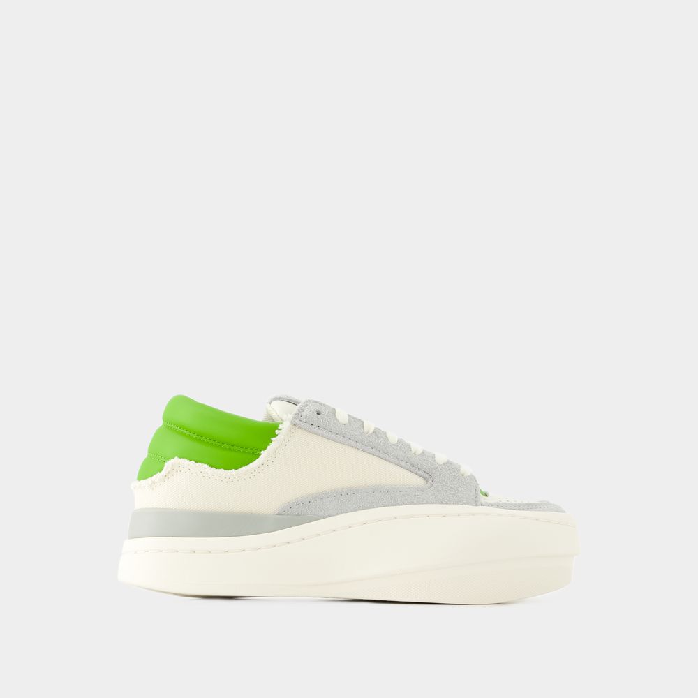Y-3 Sneakers Lux Bball Low -  - Leder - Mehrfarbig In White
