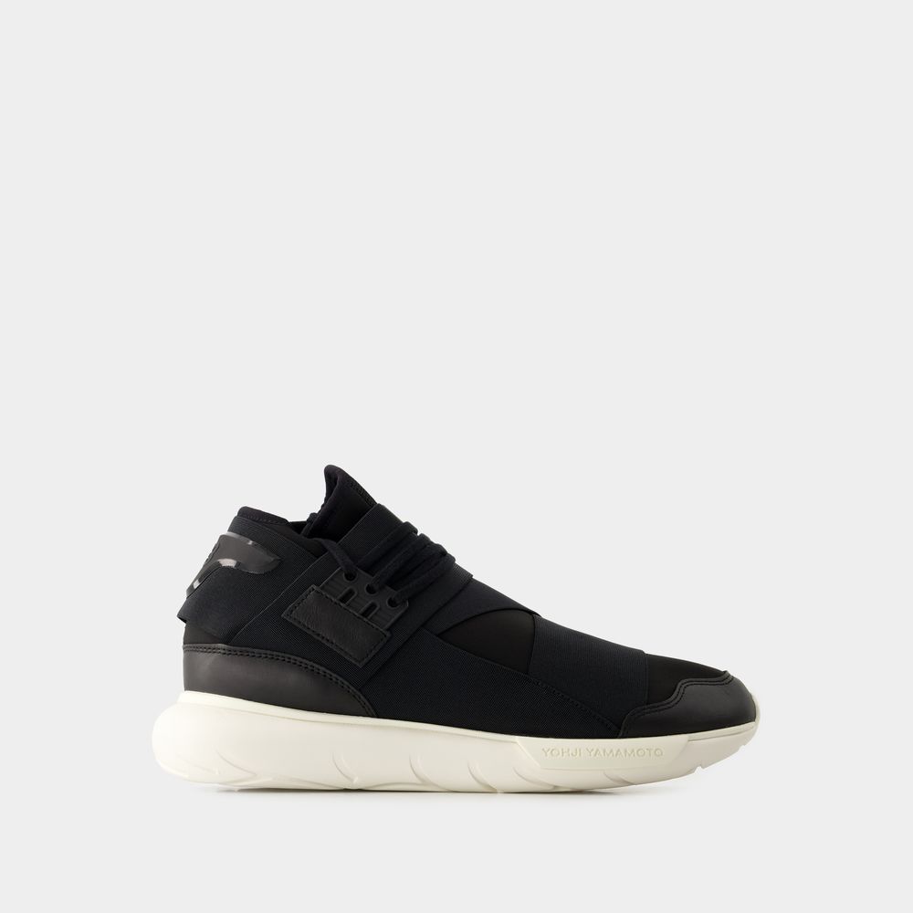 Shop Y-3 Qasa Sneakers -  - Leather - Black