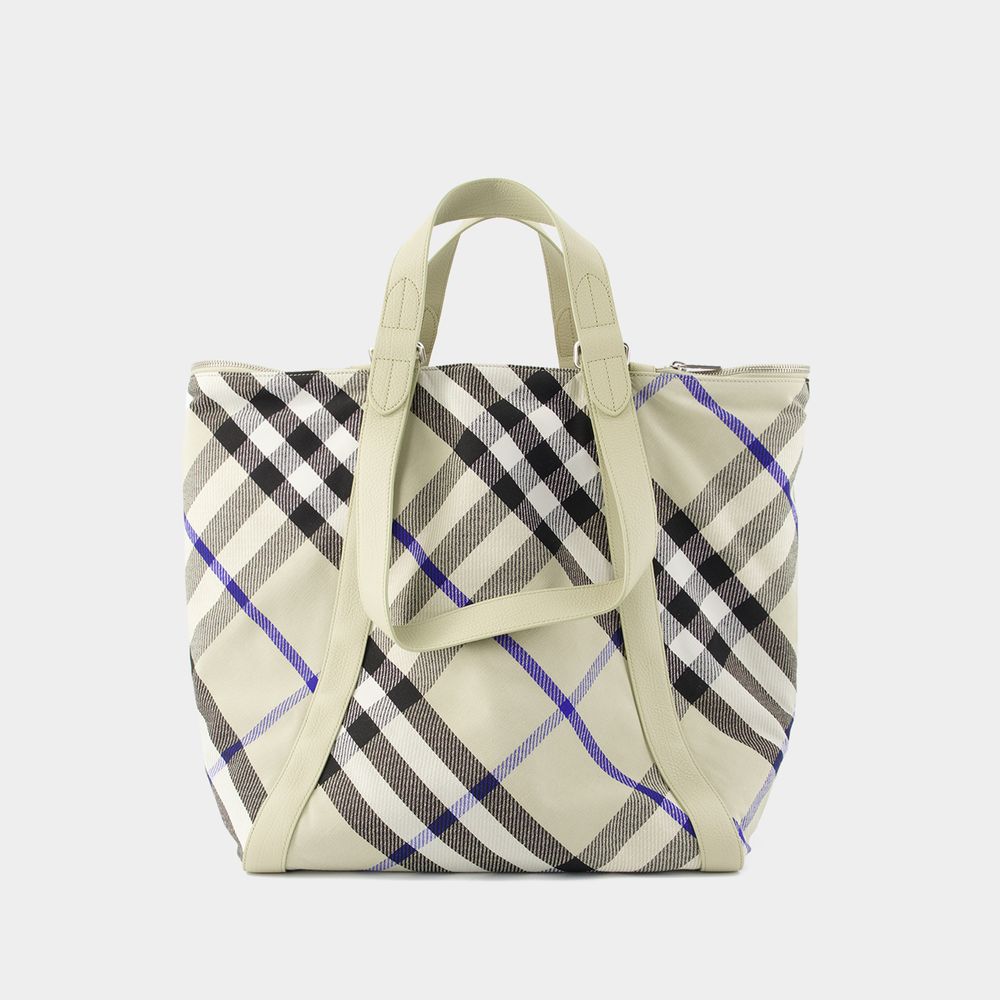Shop Burberry Medium Shopper Bag -  - Synthetic - Neutral