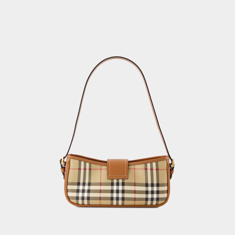 Shop Burberry Sling Purse -  - Synthetic Leather - Briar Brown