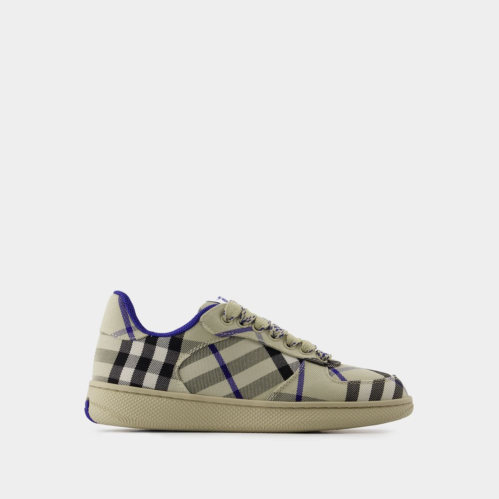 Burberry Women Embroidered Canvas Terrace Sneakers In Multi