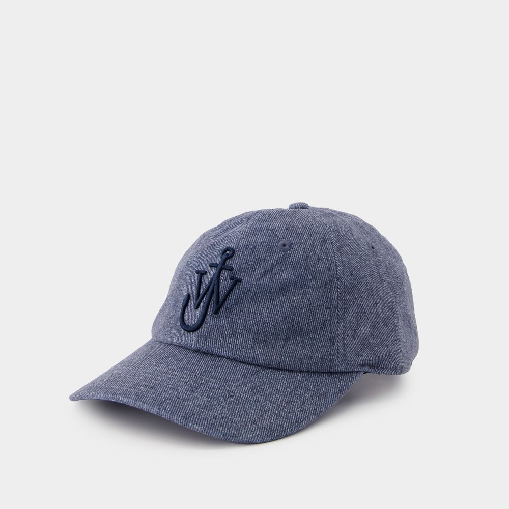 Shop Jw Anderson Baseball Cap - J.w. Anderson - Cotton - Blue