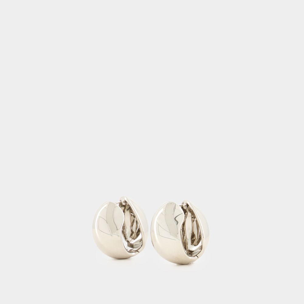 Shop Coperni Logo Earrings -  - Metal - Silver