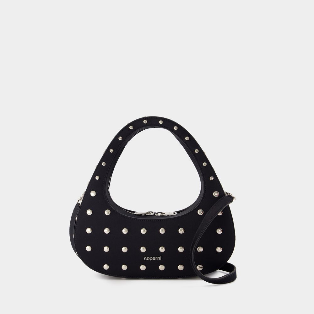 Coperni Baguette Swipe Crossbody - - Cotton - Black In Black