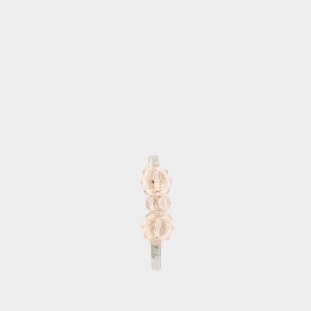 Simone Rocha Mini Flower Hair Clip  -  - Crystal - Nude In Pink