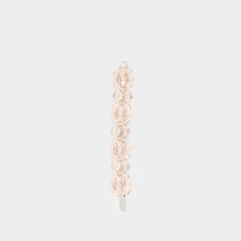 Simone Rocha Flower Hair Clip -  - Crystal - Nude In Pink