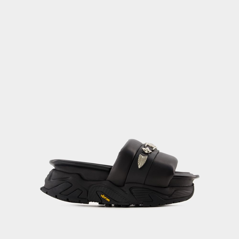 Shop Toga-pulla Aj1315 Sandals - Toga Pulla - Leather - Black