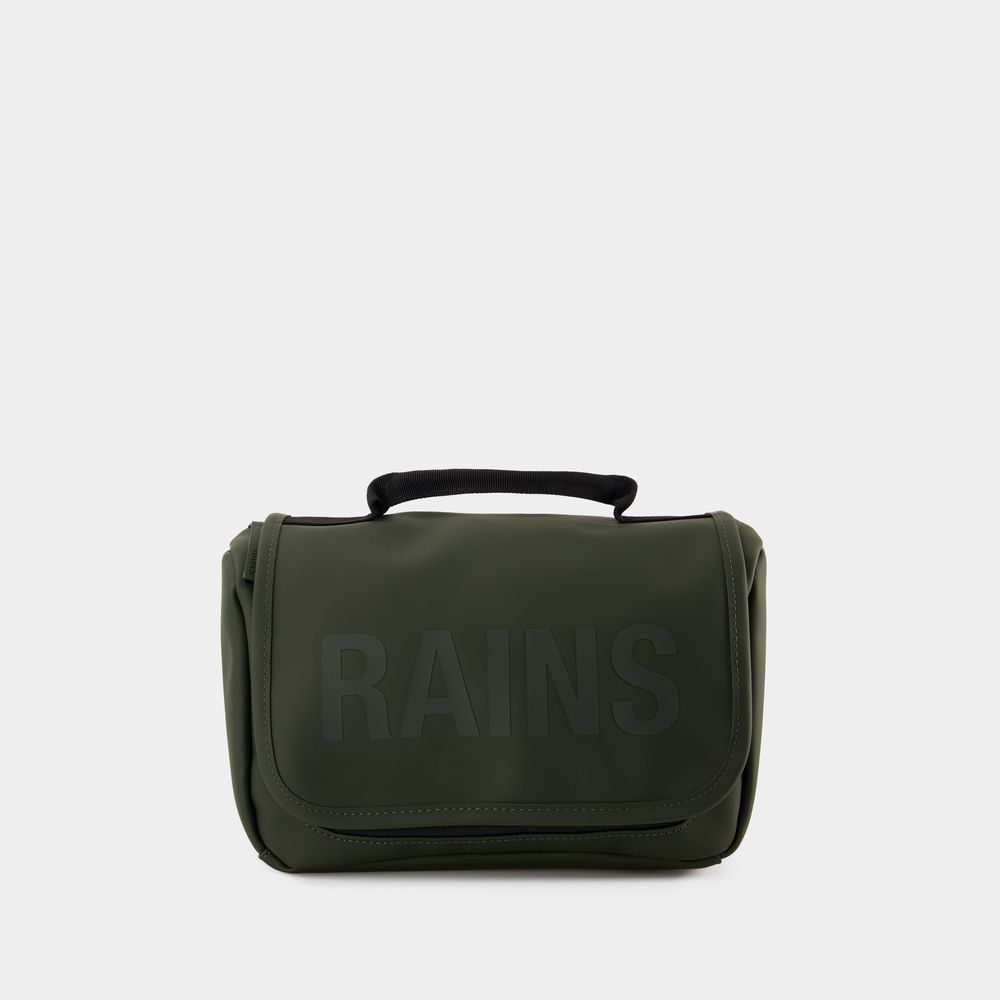 Shop Rains Texel Wash Bag -  - Synthetic - Green