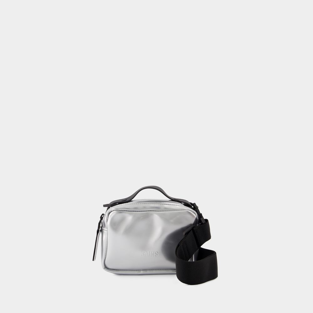 Shop Rains Box Micro W3 Crossbody -  - Synthetic - Mirror In Silver