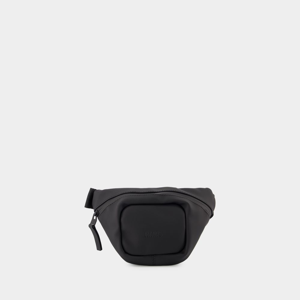 Rains Bum Micro W3 Belt Bag - - Synthetic - Black In Black