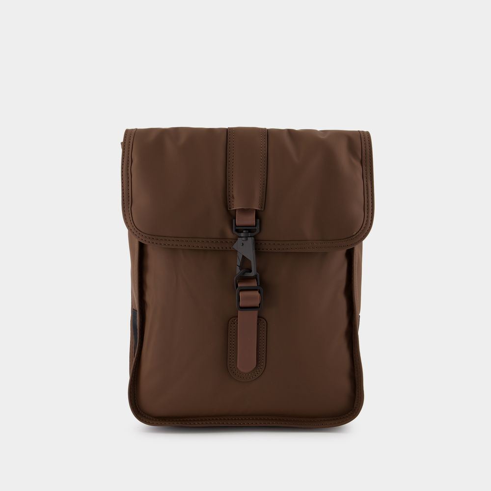 Rains Puffed Micro W3 Backpack - - Synthetic - Frame In Brown