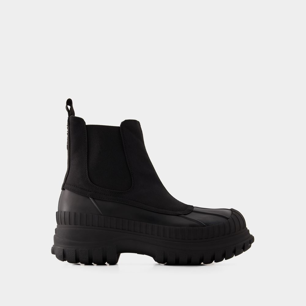 Shop Ganni Outdoor Chelsea Boots -  - Rubber - Black