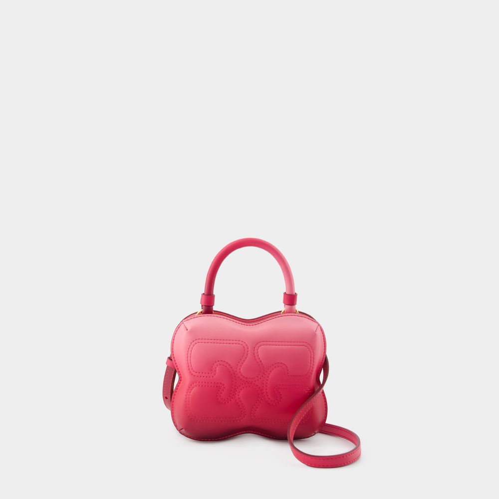 Shop Ganni Butterfly Small Gradient Bag -  - Synthetic Leather - Pink
