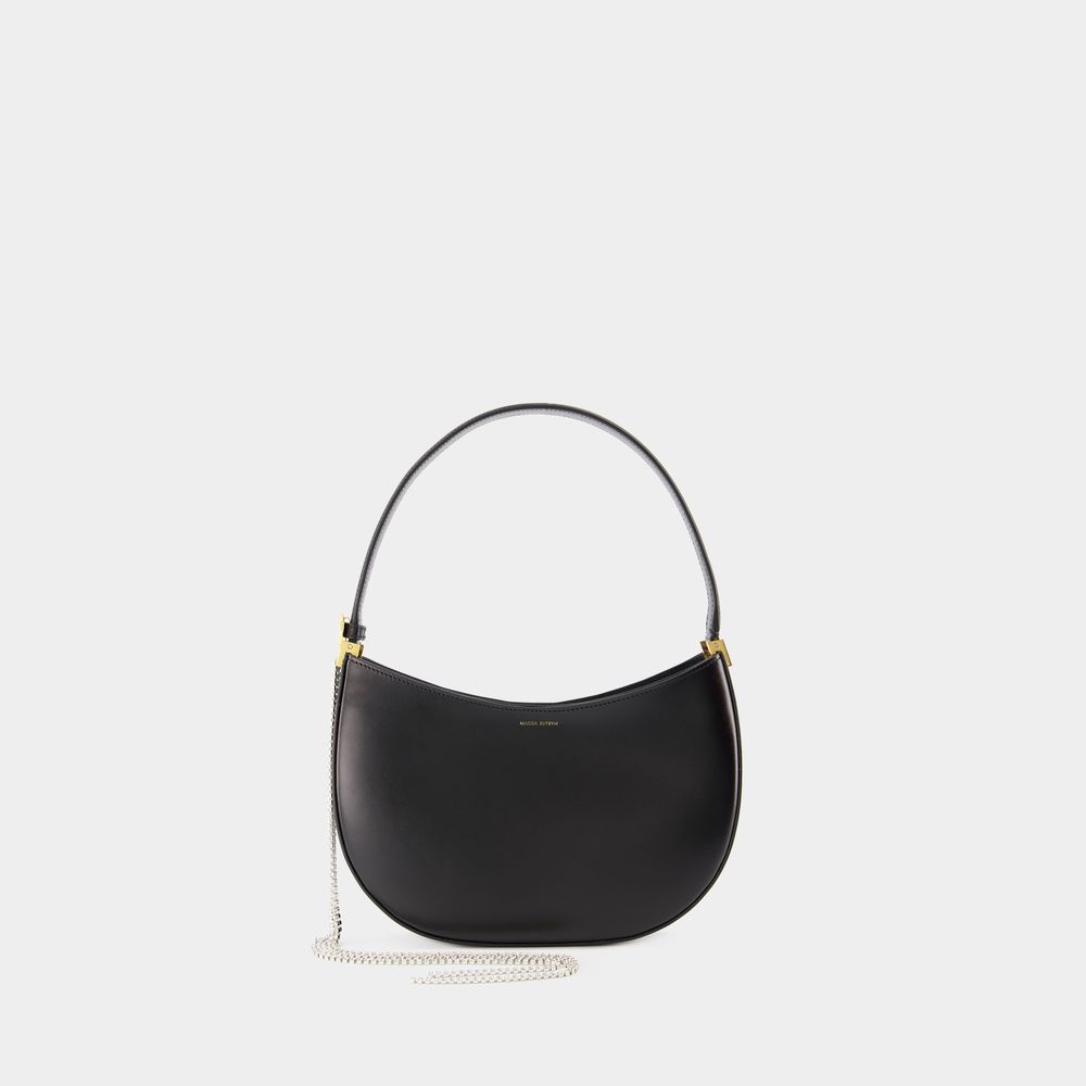 Shop Magda Butrym Medium Vesna  Hobo Bag -  - Black - Leather
