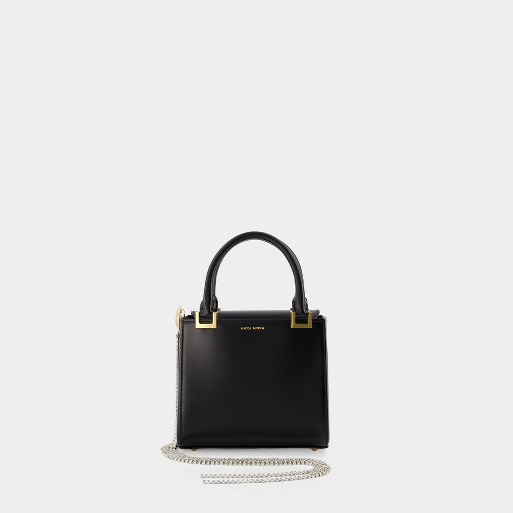 Magda Butrym Leather Zorya Micro Bag In Black