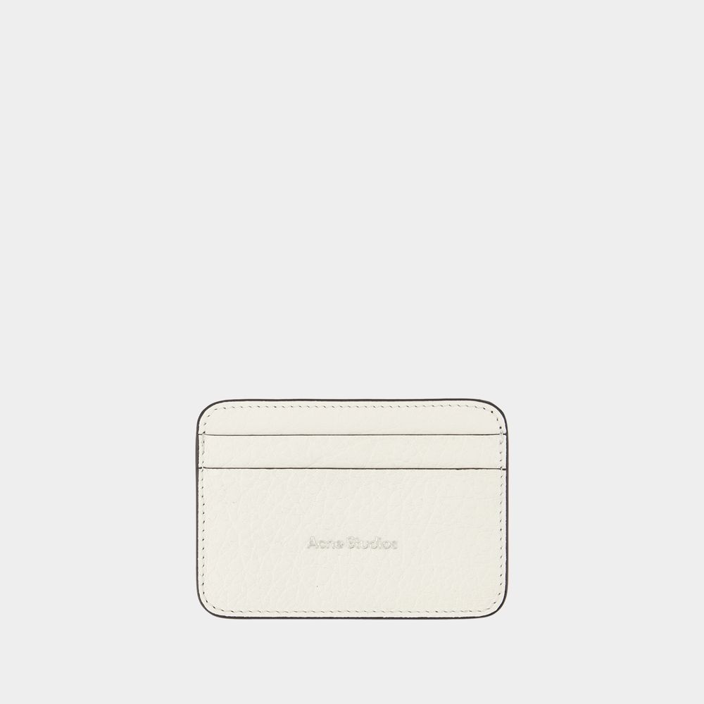 Acne Studios Porte-carte - - Cuir - Blanc In White