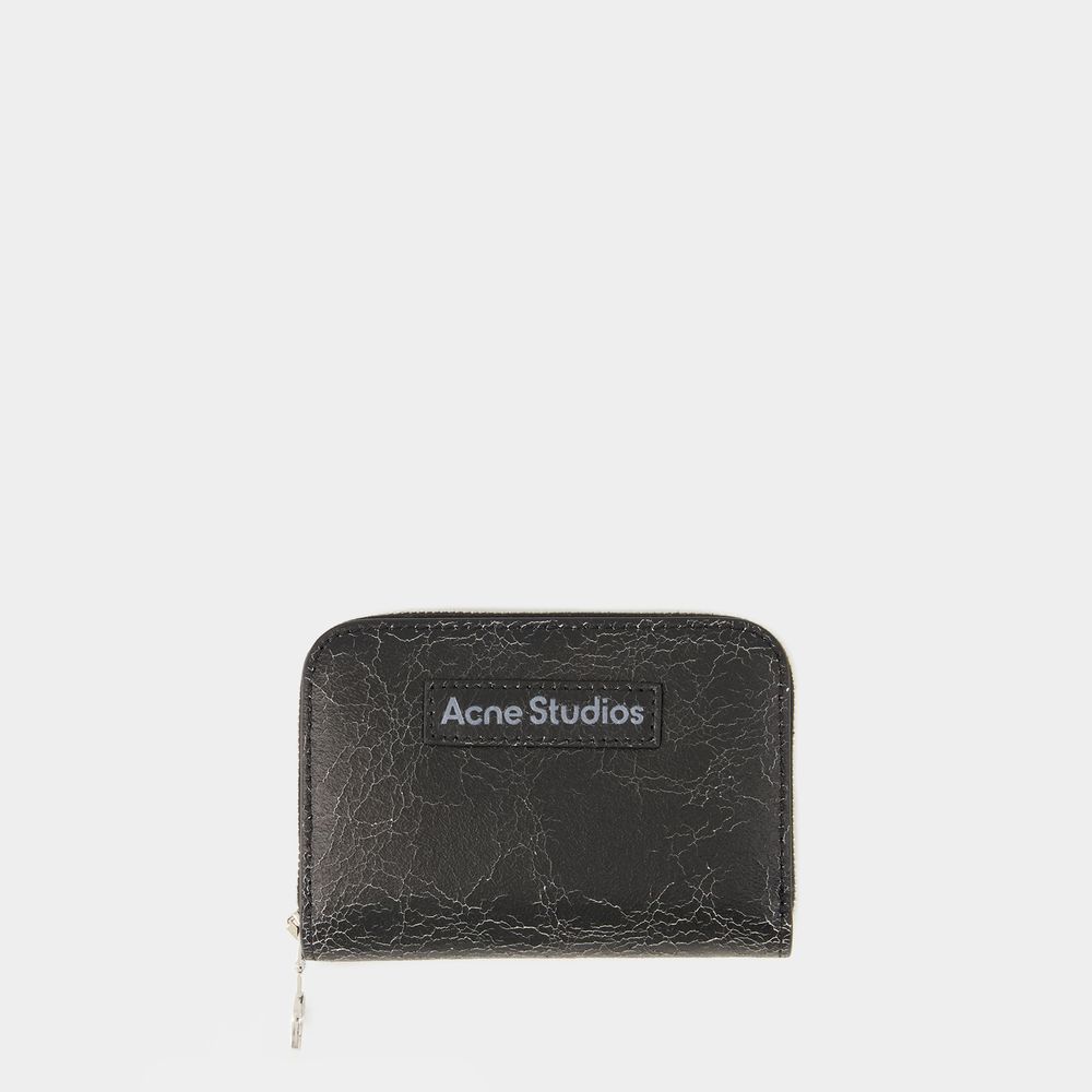 Shop Acne Studios Acite Crackle Geldbörse -  - Leder - Schwarz In Black