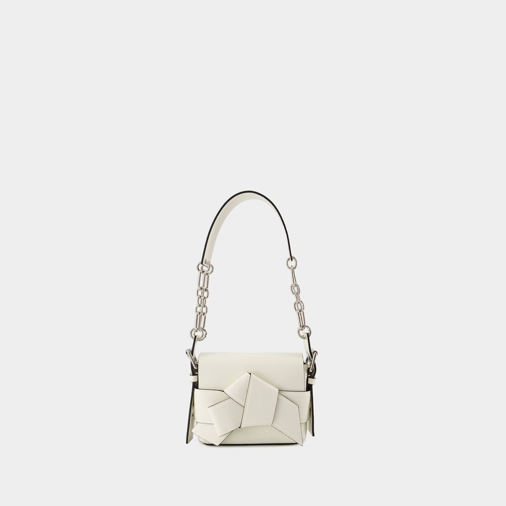 ACNE STUDIOS MUSUBI SHOULDER BAG - ACNE STUDIOS - LEATHER - WHITE