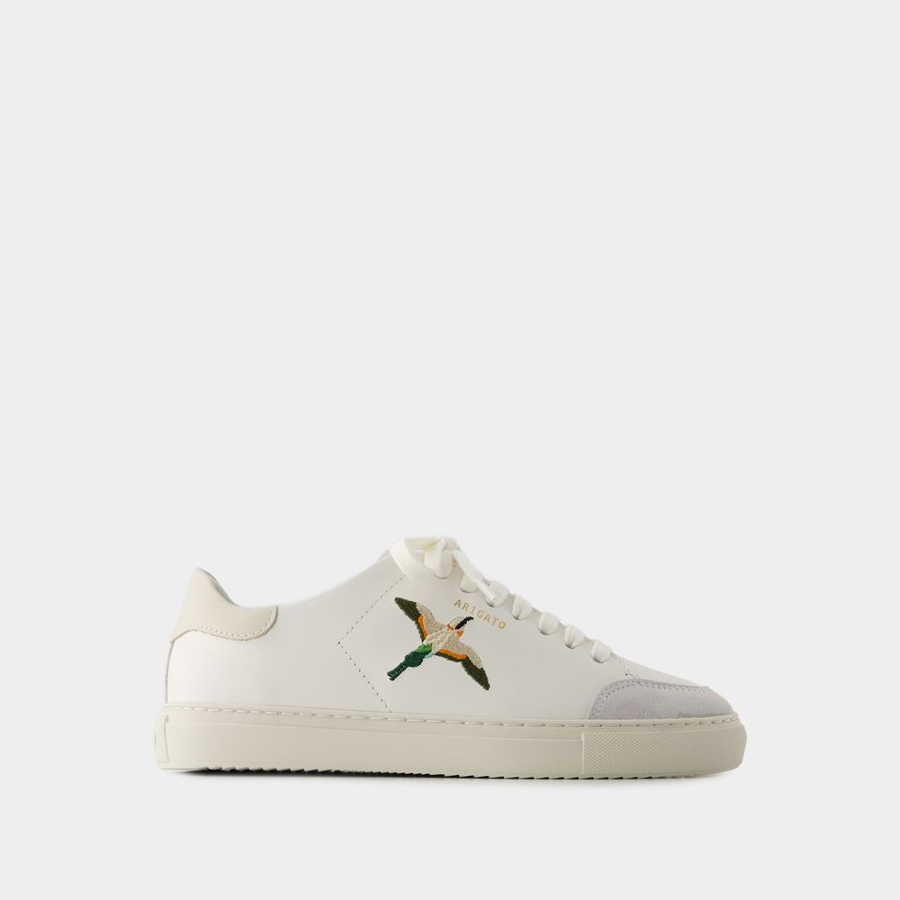 Shop Axel Arigato Clean 90 Bee Bird Sneakers -  - Leather - White/cremino