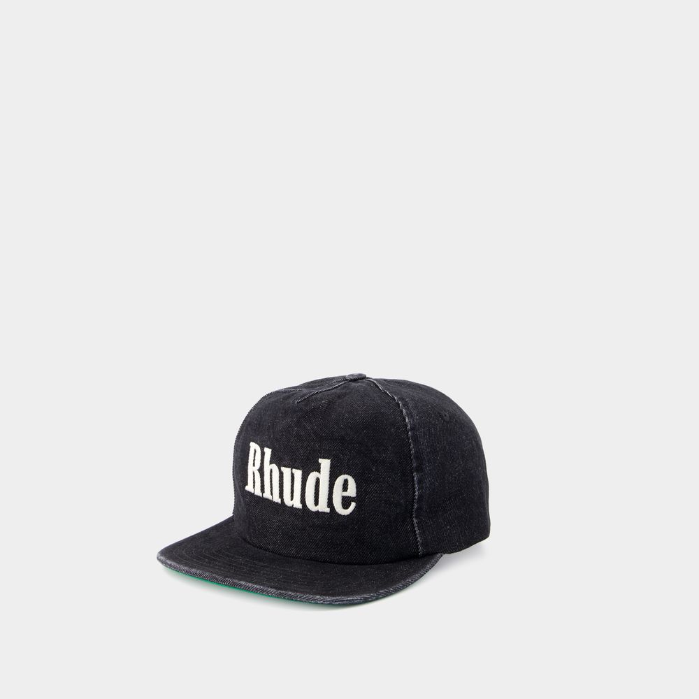 Shop Rhude Structured 1 Cap -  - Cotton - Black