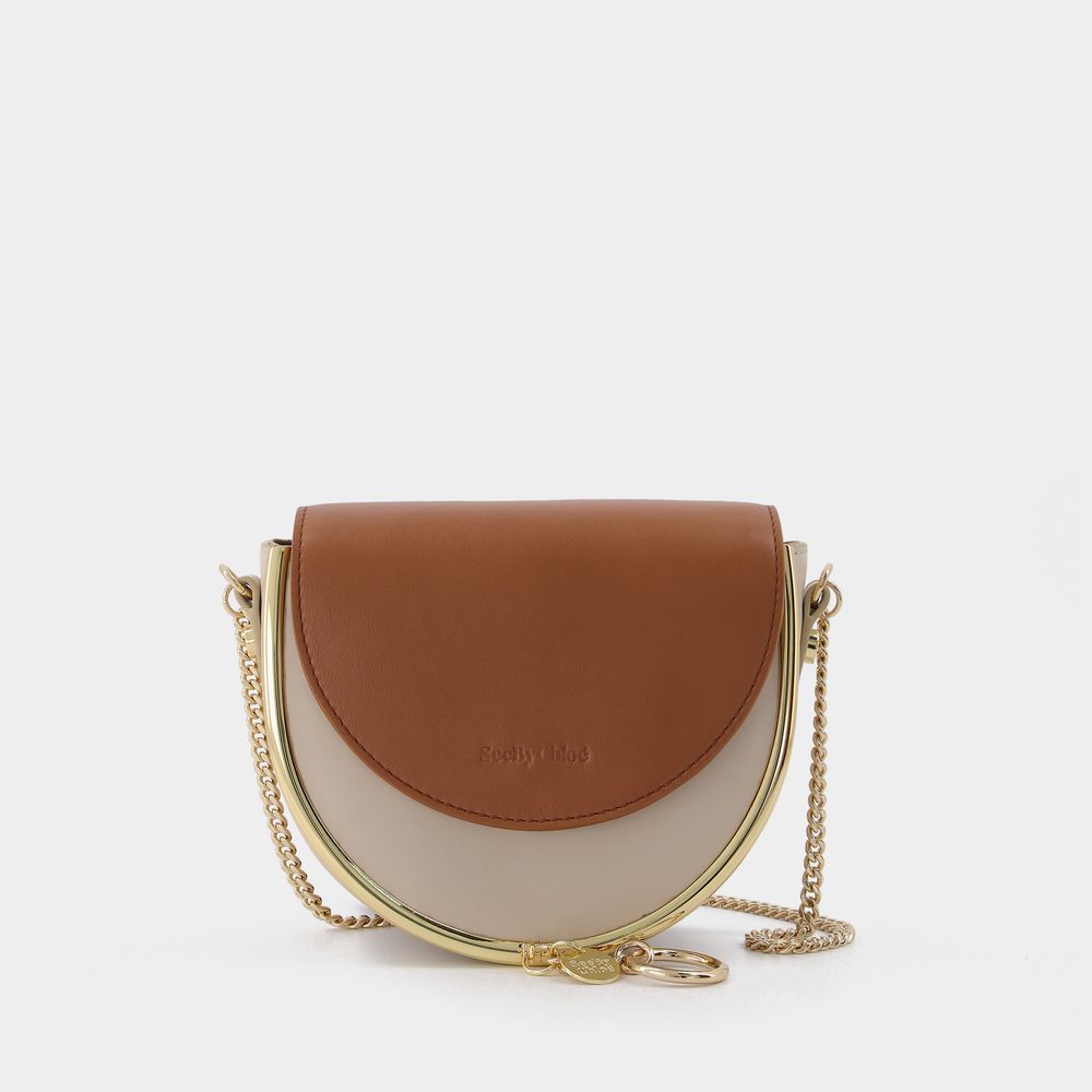 Photos - Women Bag Chloe See by ChloÃ© Mara Hobo Bag - See By  - Cement Beige - Leather 