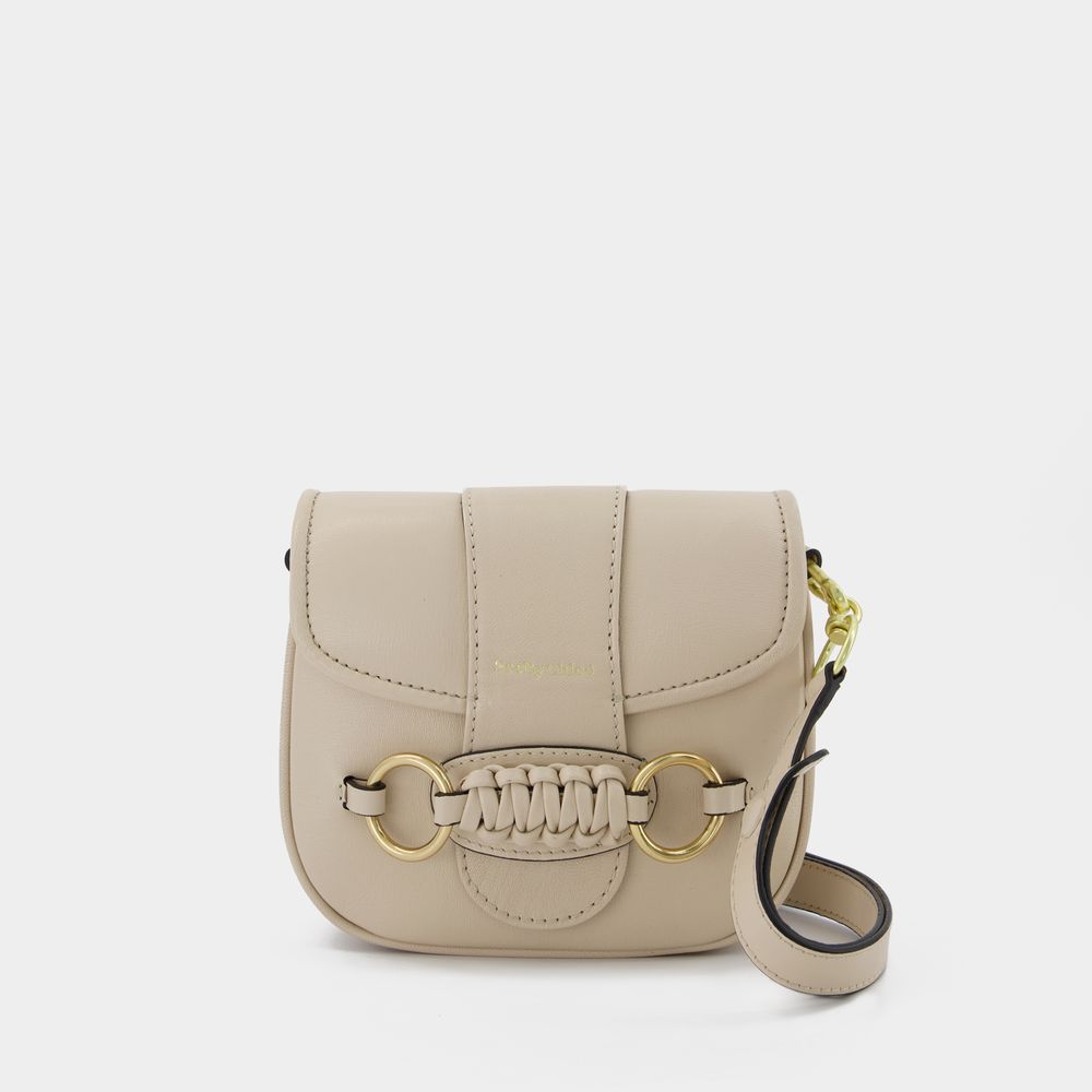Photos - Women Bag Chloe See by ChloÃ© Saddie Hobo Bag - See By  - Cement Beige - Leather 