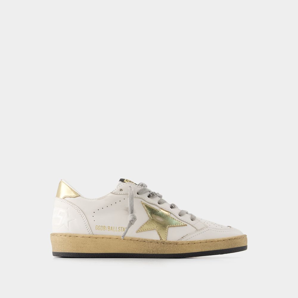 GOLDEN GOOSE BALLSTAR SNEAKERS - GOLDEN GOOSE - LEATHER - WHITE